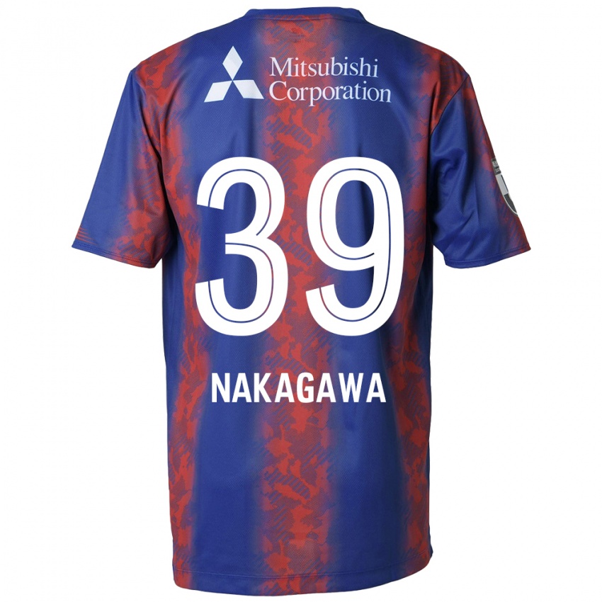 Niño Camiseta Teruhito Nakagawa #39 Azul Rojo 1ª Equipación 2024/25 La Camisa Perú