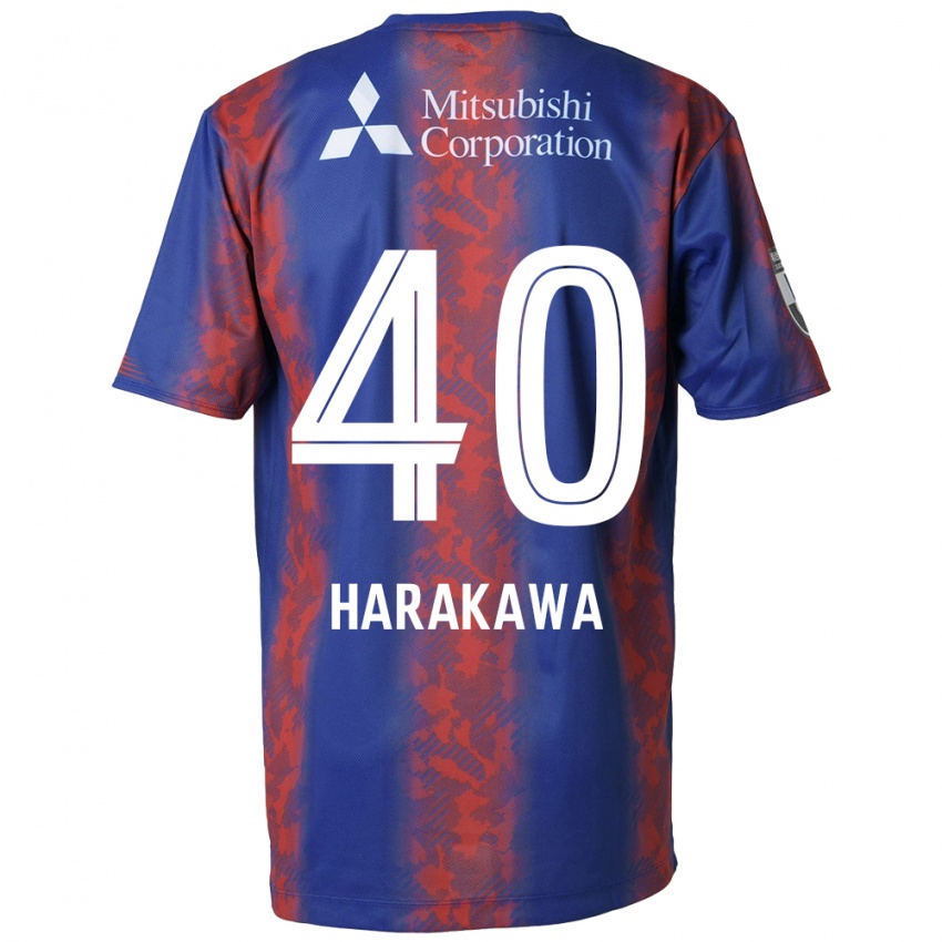 Niño Camiseta Riki Harakawa #40 Azul Rojo 1ª Equipación 2024/25 La Camisa Perú