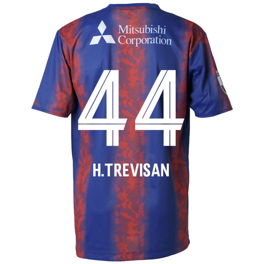 Niño Camiseta Henrique Trevisan #44 Azul Rojo 1ª Equipación 2024/25 La Camisa Perú