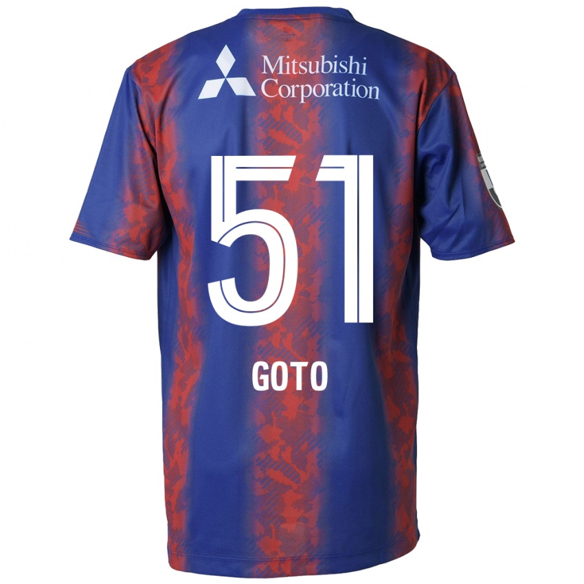 Niño Camiseta Wataru Goto #51 Azul Rojo 1ª Equipación 2024/25 La Camisa Perú