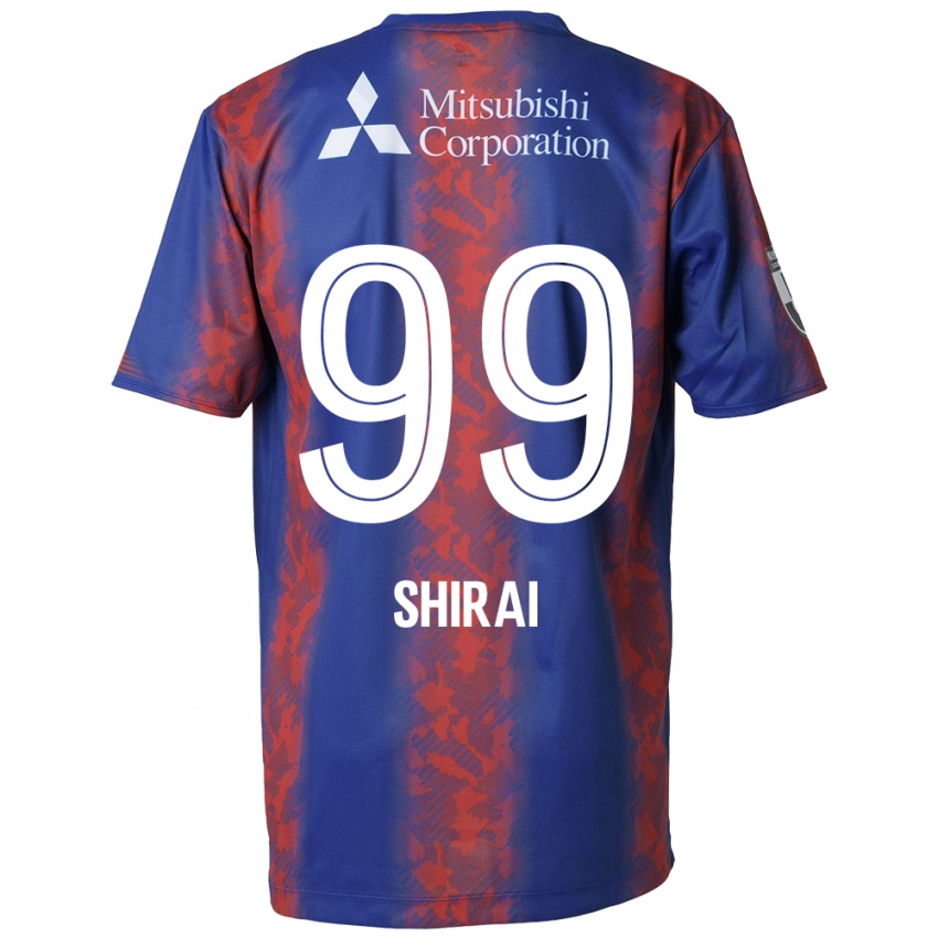 Niño Camiseta Kosuke Shirai #99 Azul Rojo 1ª Equipación 2024/25 La Camisa Perú