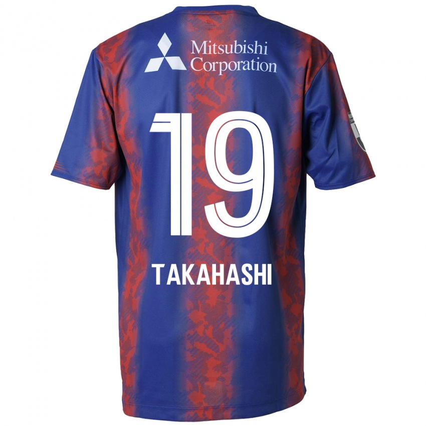 Niño Camiseta Yuya Takahashi #19 Azul Rojo 1ª Equipación 2024/25 La Camisa Perú