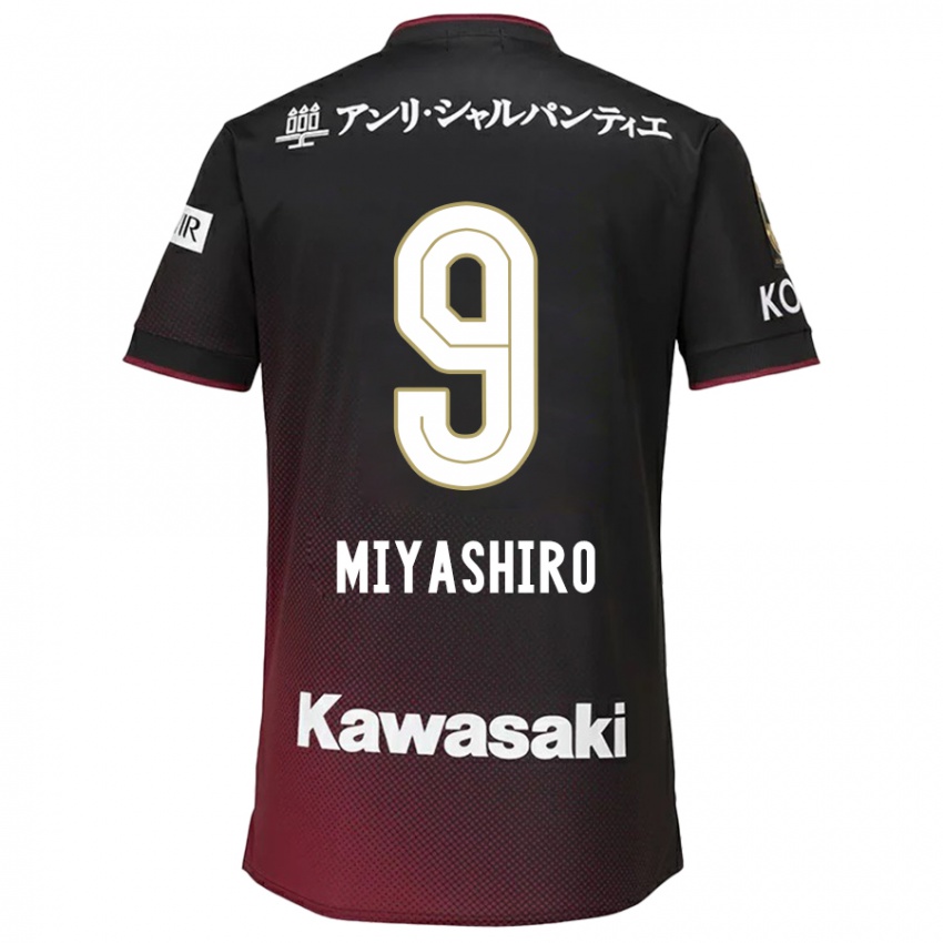 Niño Camiseta Taisei Miyashiro #9 Negro Rojo 1ª Equipación 2024/25 La Camisa Perú