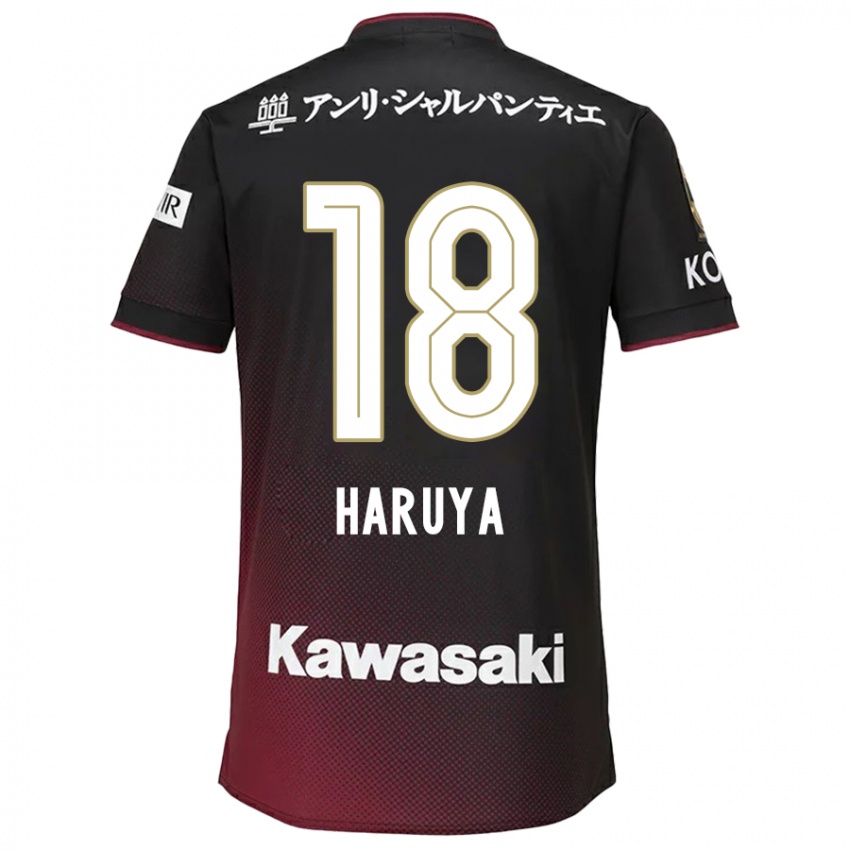 Niño Camiseta Haruya Ide #18 Negro Rojo 1ª Equipación 2024/25 La Camisa Perú