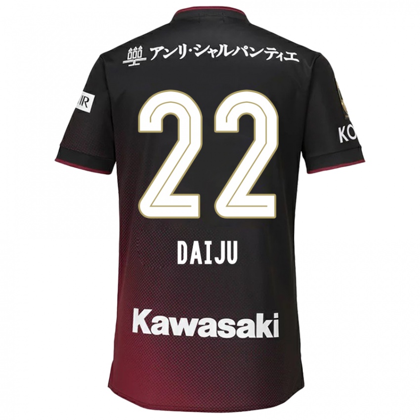 Niño Camiseta Daiju Sasaki #22 Negro Rojo 1ª Equipación 2024/25 La Camisa Perú