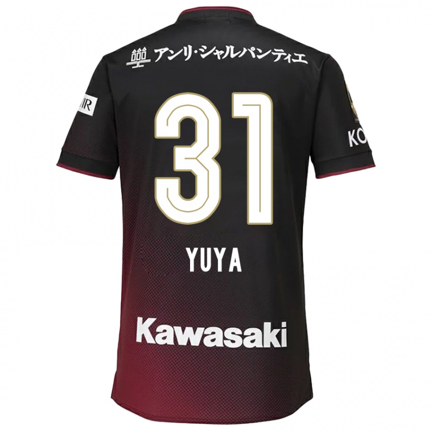 Niño Camiseta Yuya Nakasaka #31 Negro Rojo 1ª Equipación 2024/25 La Camisa Perú