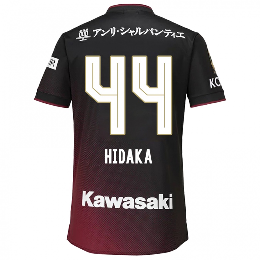 Niño Camiseta Mitsuki Hidaka #44 Negro Rojo 1ª Equipación 2024/25 La Camisa Perú