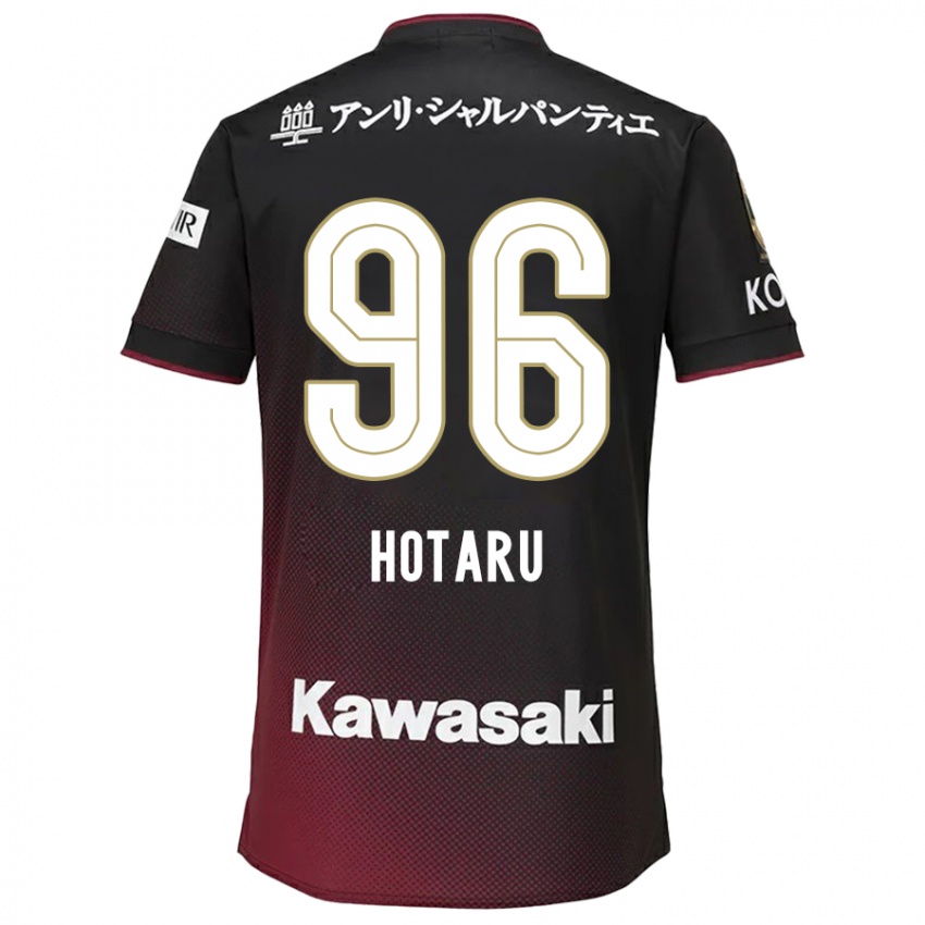 Niño Camiseta Hotaru Yamaguchi #96 Negro Rojo 1ª Equipación 2024/25 La Camisa Perú