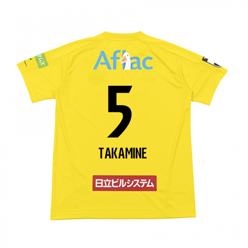 Niño Camiseta Tomoki Takamine #5 Amarillo Negro 1ª Equipación 2024/25 La Camisa Perú