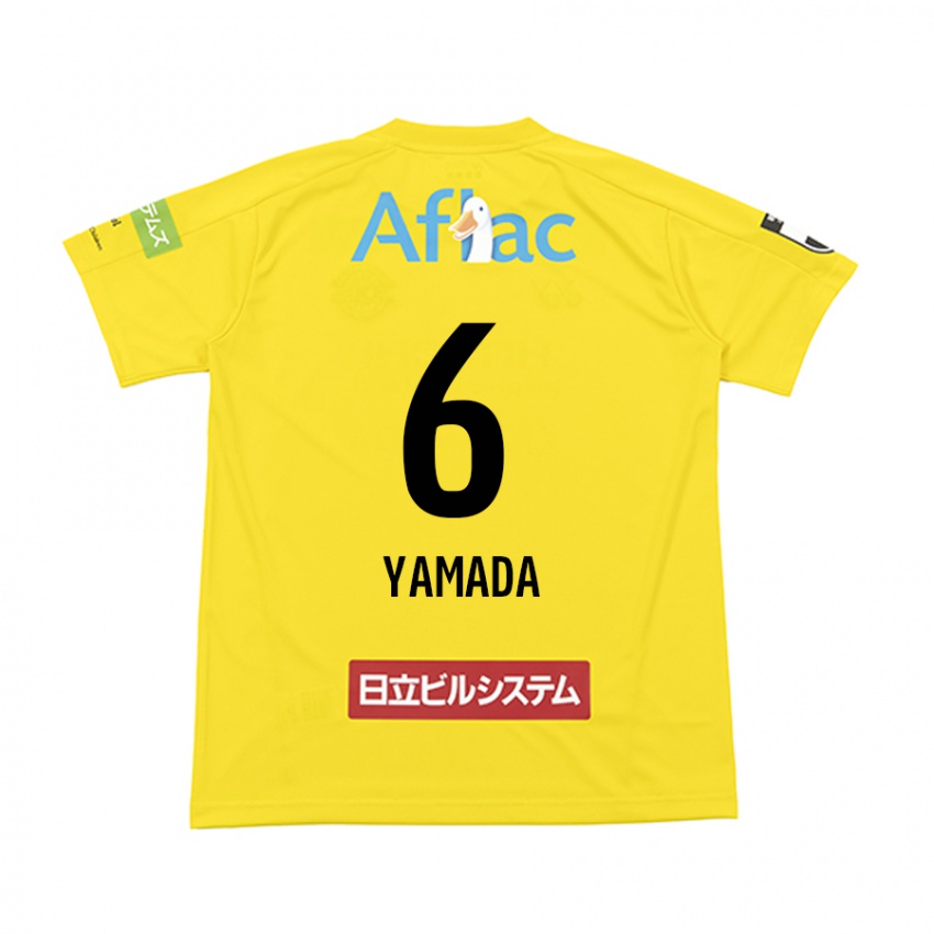 Niño Camiseta Yuto Yamada #6 Amarillo Negro 1ª Equipación 2024/25 La Camisa Perú