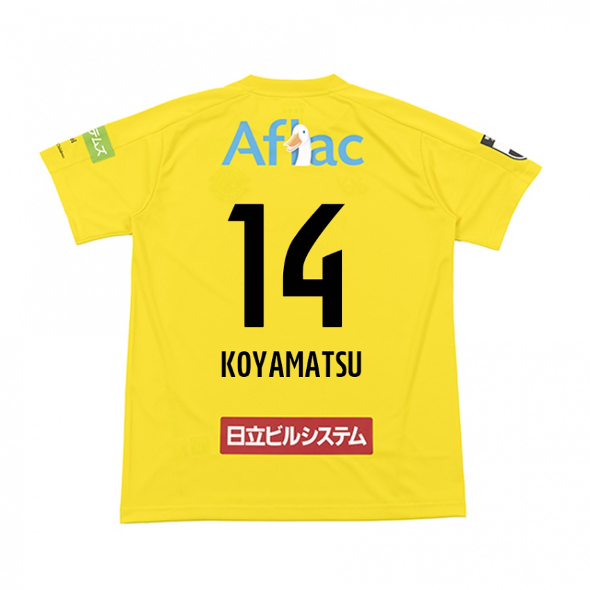 Niño Camiseta Tomoya Koyamatsu #14 Amarillo Negro 1ª Equipación 2024/25 La Camisa Perú