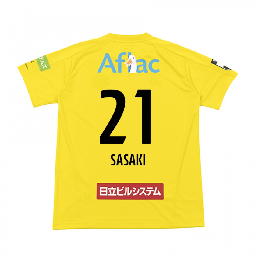 Niño Camiseta Masato Sasaki #21 Amarillo Negro 1ª Equipación 2024/25 La Camisa Perú