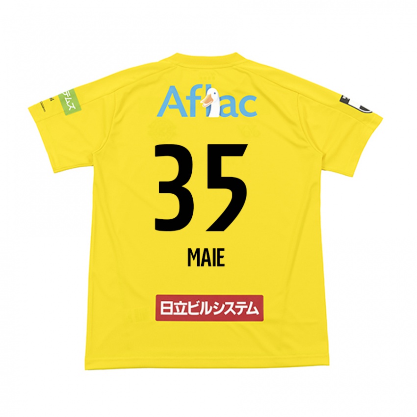 Niño Camiseta Hidetaka Maie #35 Amarillo Negro 1ª Equipación 2024/25 La Camisa Perú