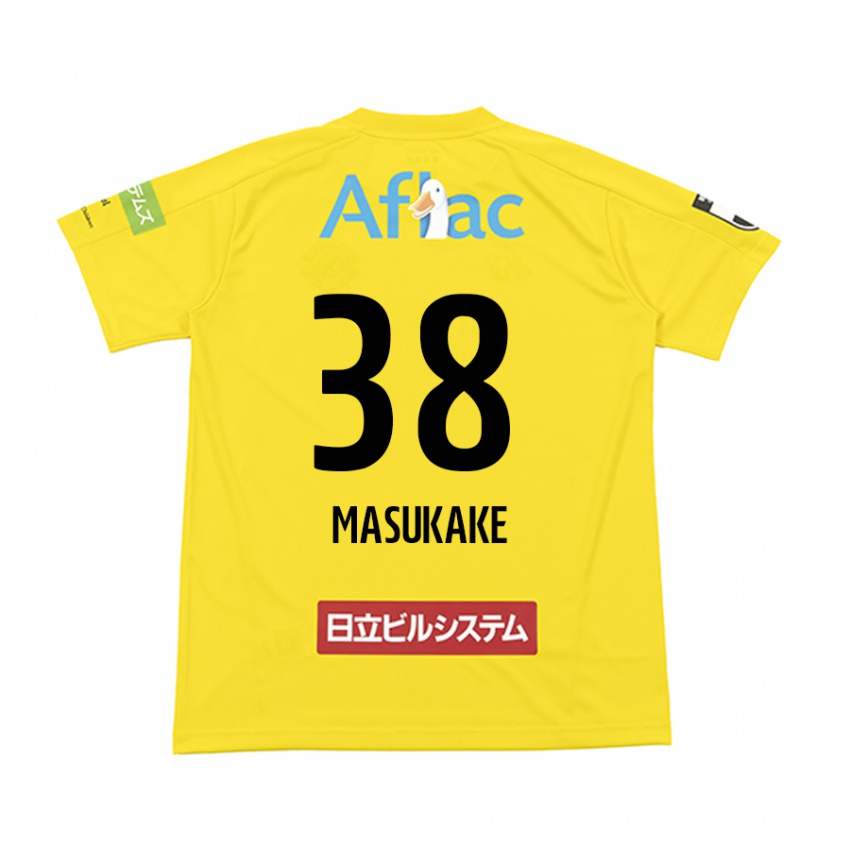 Niño Camiseta Yugo Masukake #38 Amarillo Negro 1ª Equipación 2024/25 La Camisa Perú