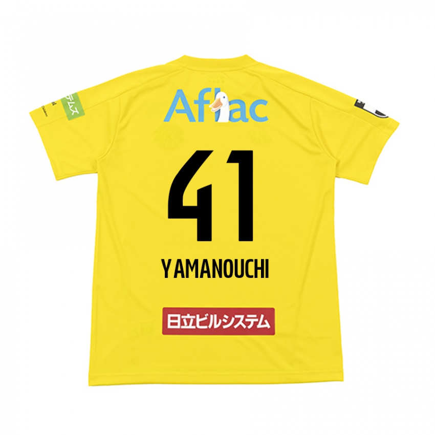 Niño Camiseta Yusei Yamanouchi #41 Amarillo Negro 1ª Equipación 2024/25 La Camisa Perú