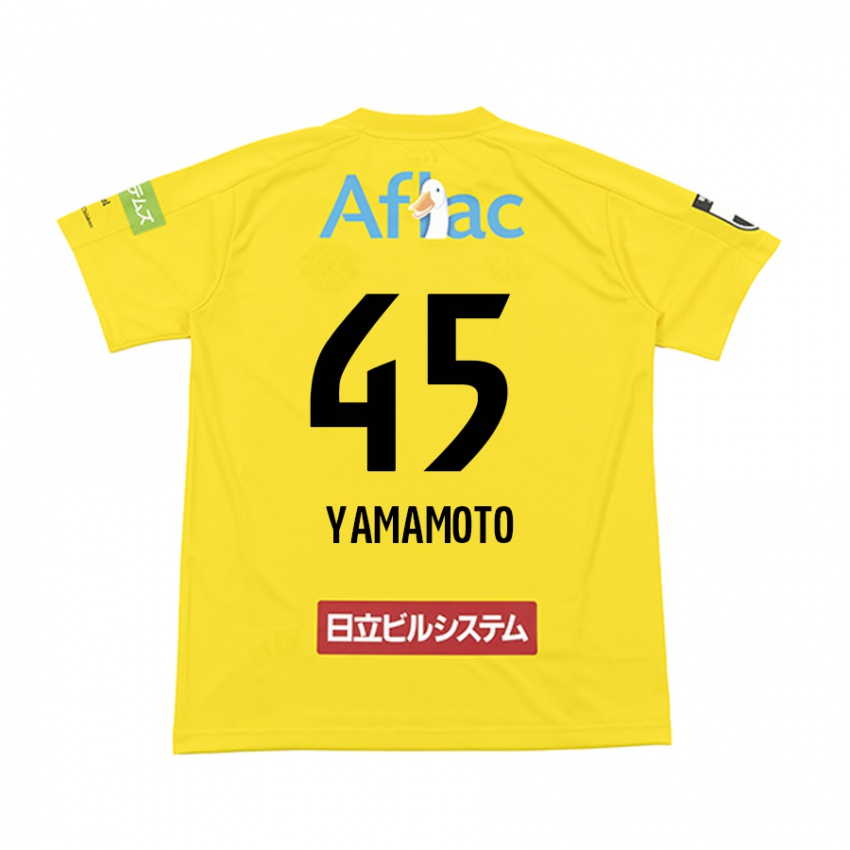 Niño Camiseta Ota Yamamoto #45 Amarillo Negro 1ª Equipación 2024/25 La Camisa Perú