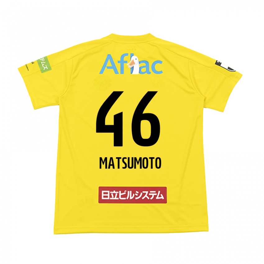 Niño Camiseta Kenta Matsumoto #46 Amarillo Negro 1ª Equipación 2024/25 La Camisa Perú