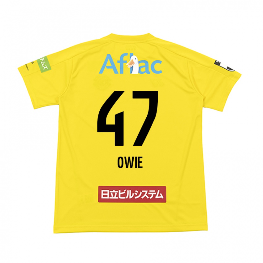 Niño Camiseta William Owie #47 Amarillo Negro 1ª Equipación 2024/25 La Camisa Perú