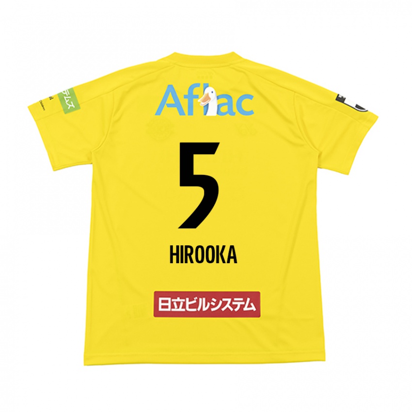 Niño Camiseta Eita Hirooka #5 Amarillo Negro 1ª Equipación 2024/25 La Camisa Perú