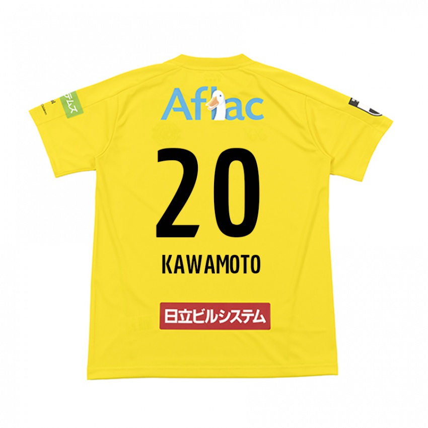 Niño Camiseta Daizen Kawamoto #20 Amarillo Negro 1ª Equipación 2024/25 La Camisa Perú