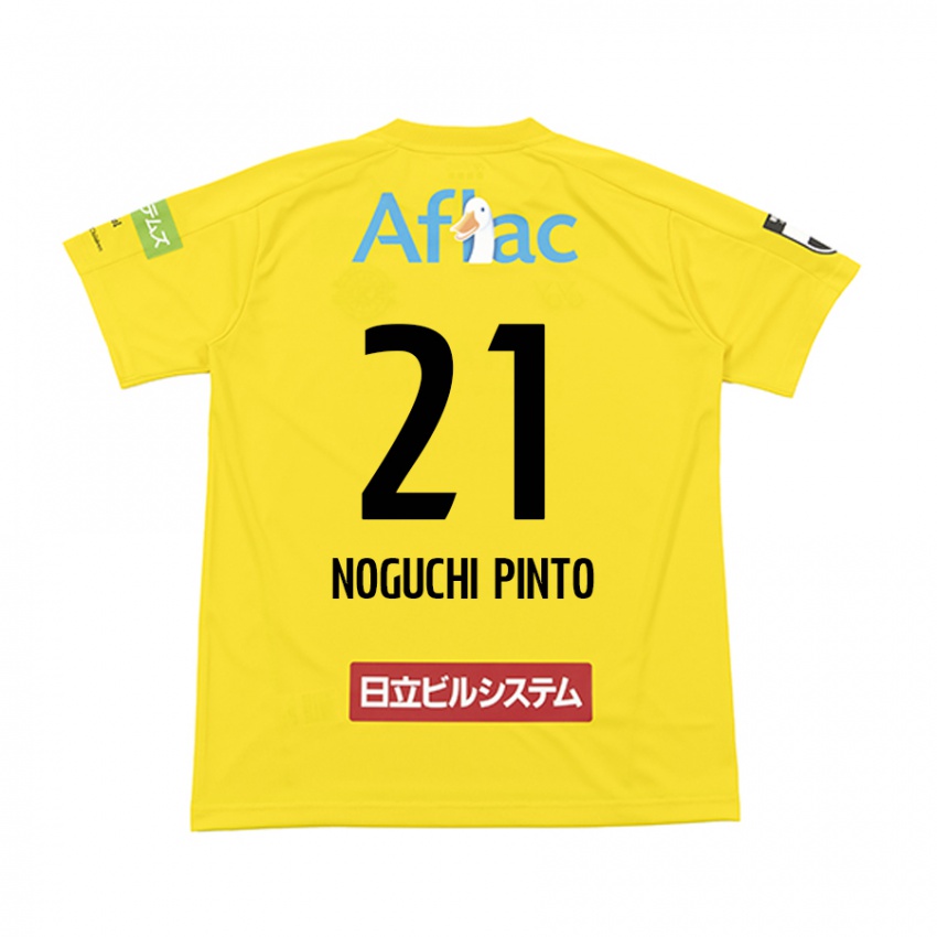 Niño Camiseta Amato Noguchi Pinto #21 Amarillo Negro 1ª Equipación 2024/25 La Camisa Perú