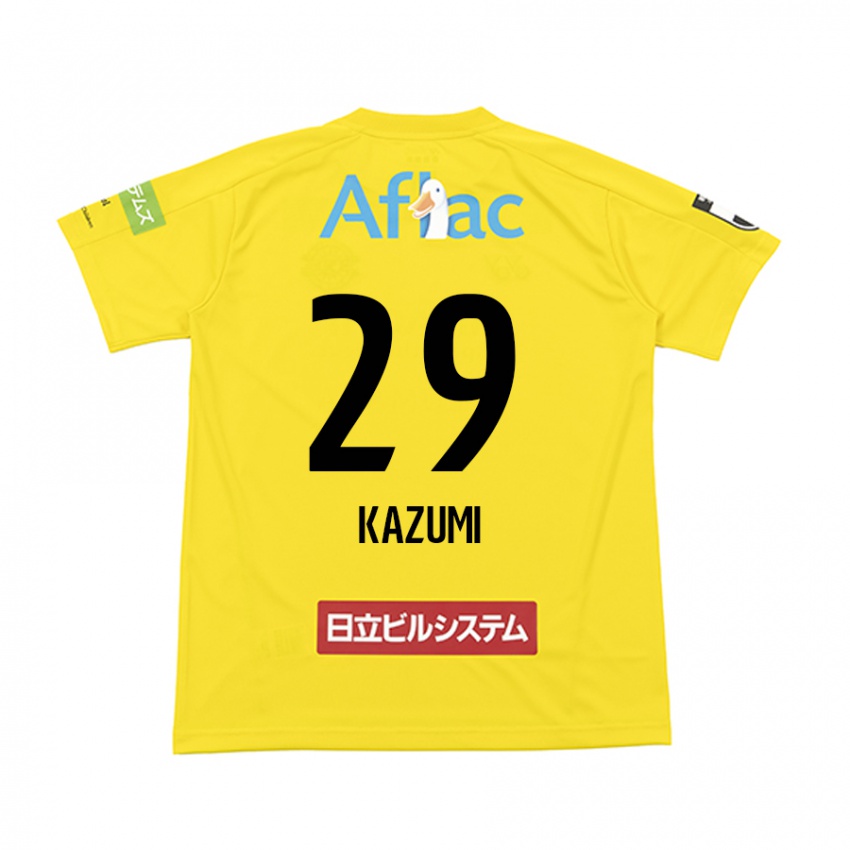 Niño Camiseta Takuto Kazumi #29 Amarillo Negro 1ª Equipación 2024/25 La Camisa Perú