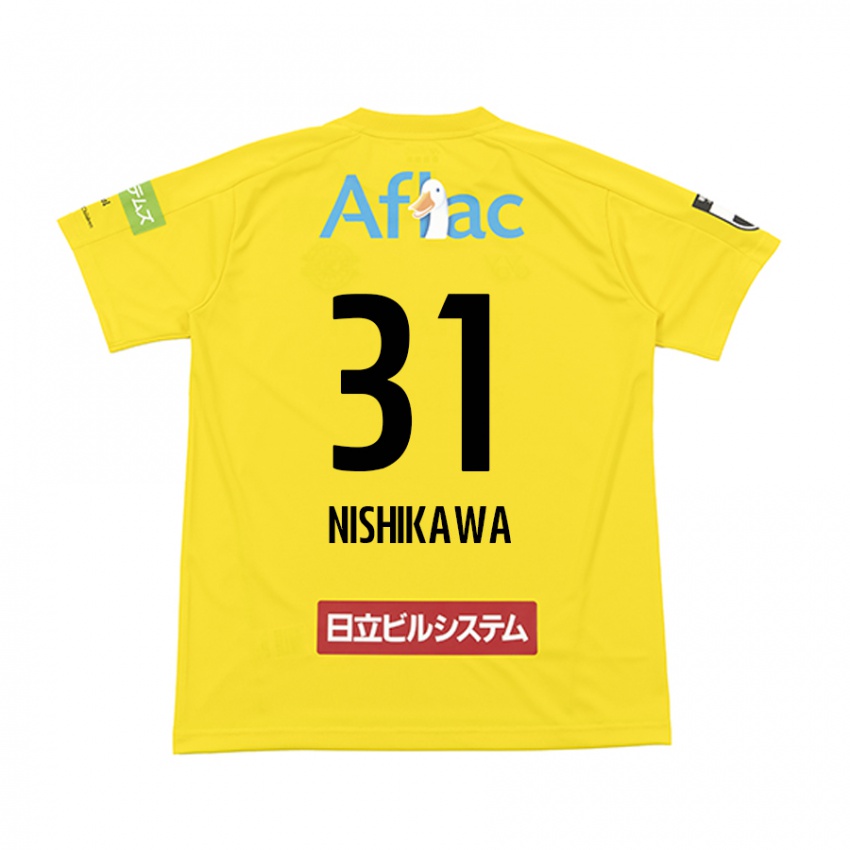 Niño Camiseta Genki Nishikawa #31 Amarillo Negro 1ª Equipación 2024/25 La Camisa Perú