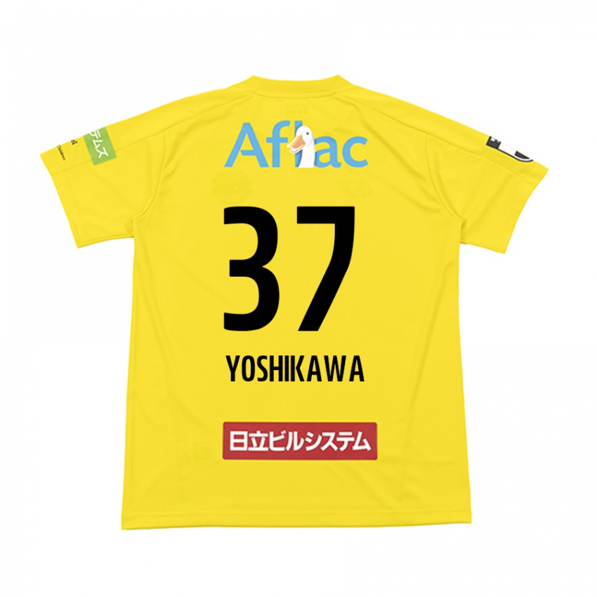 Niño Camiseta Haruto Yoshikawa #37 Amarillo Negro 1ª Equipación 2024/25 La Camisa Perú