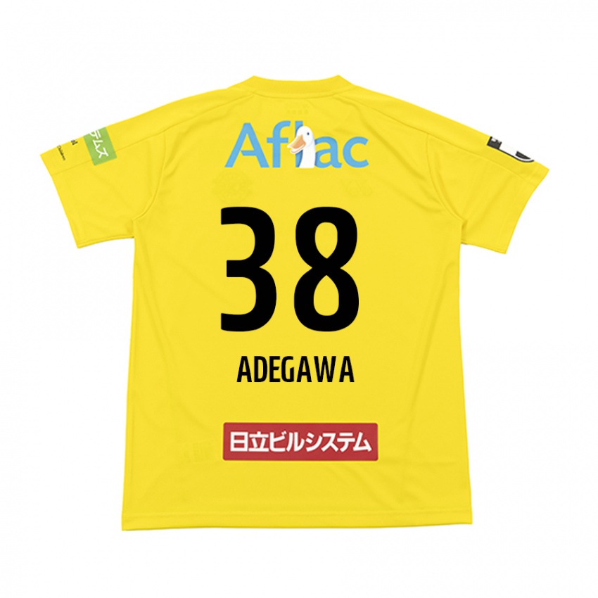 Niño Camiseta Koa Adegawa #38 Amarillo Negro 1ª Equipación 2024/25 La Camisa Perú