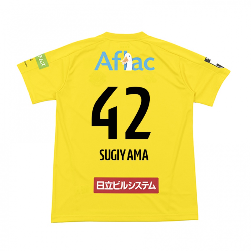 Niño Camiseta Shunnosuke Sugiyama #42 Amarillo Negro 1ª Equipación 2024/25 La Camisa Perú