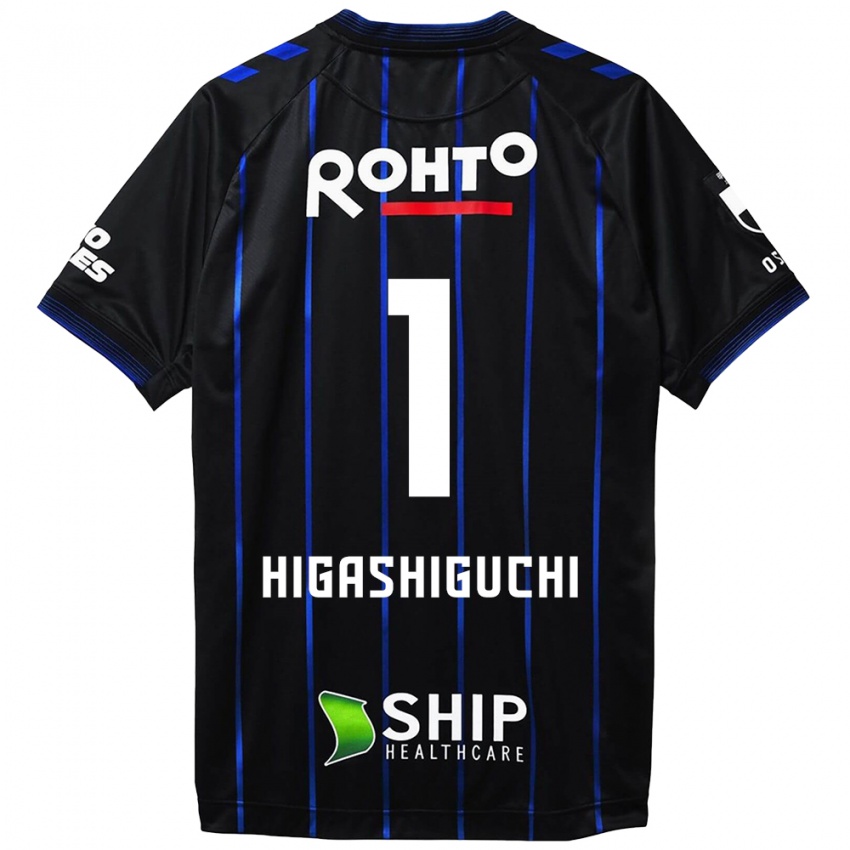 Niño Camiseta Masaaki Higashiguchi #1 Azul Negro 1ª Equipación 2024/25 La Camisa Perú