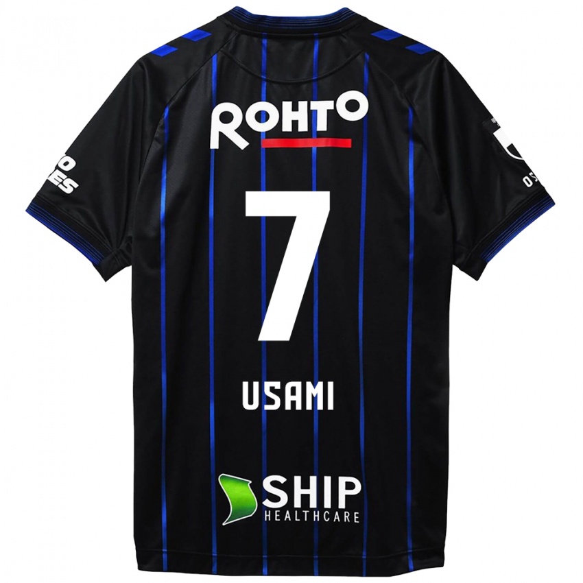 Niño Camiseta Takashi Usami #7 Azul Negro 1ª Equipación 2024/25 La Camisa Perú