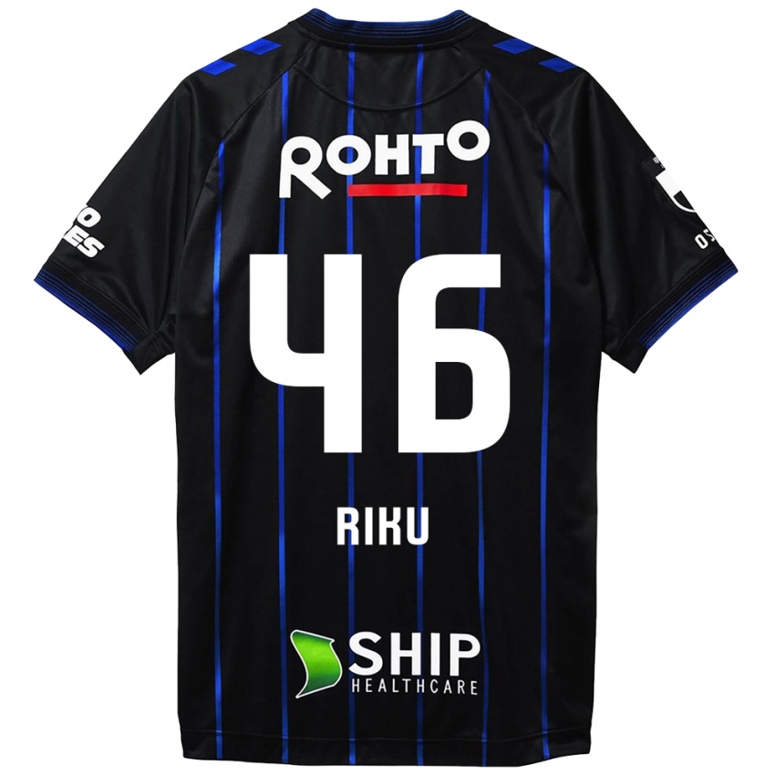 Niño Camiseta Riku Matsuda #46 Azul Negro 1ª Equipación 2024/25 La Camisa Perú