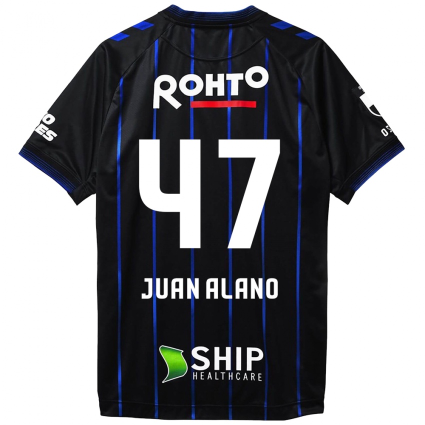 Niño Camiseta Juan Alano #47 Azul Negro 1ª Equipación 2024/25 La Camisa Perú