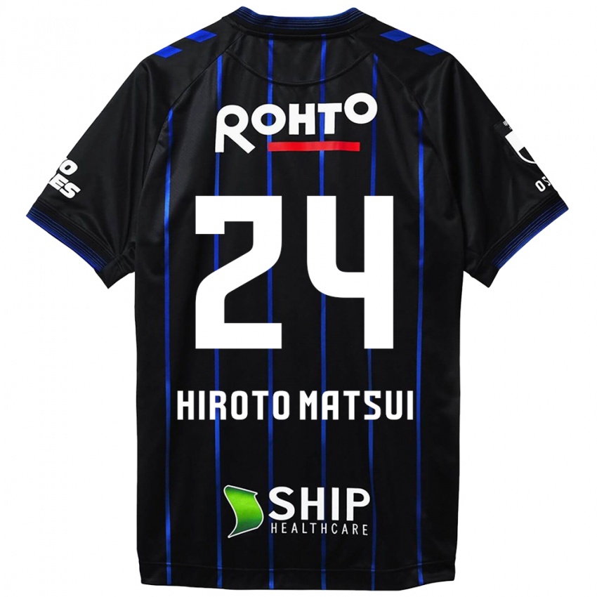 Niño Camiseta Elijah Hiroto Matsui #24 Azul Negro 1ª Equipación 2024/25 La Camisa Perú