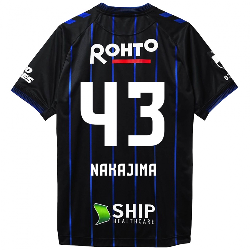 Niño Camiseta Yugo Nakajima #43 Azul Negro 1ª Equipación 2024/25 La Camisa Perú