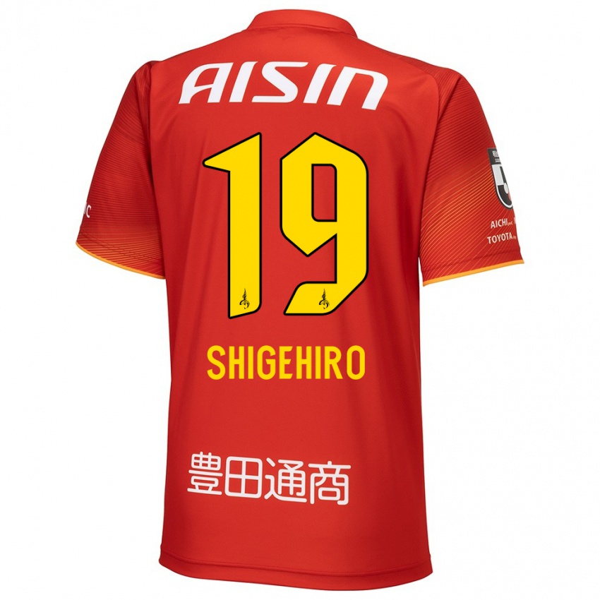 Niño Camiseta Takuya Shigehiro #19 Rojo Blanco Amarillo 1ª Equipación 2024/25 La Camisa Perú