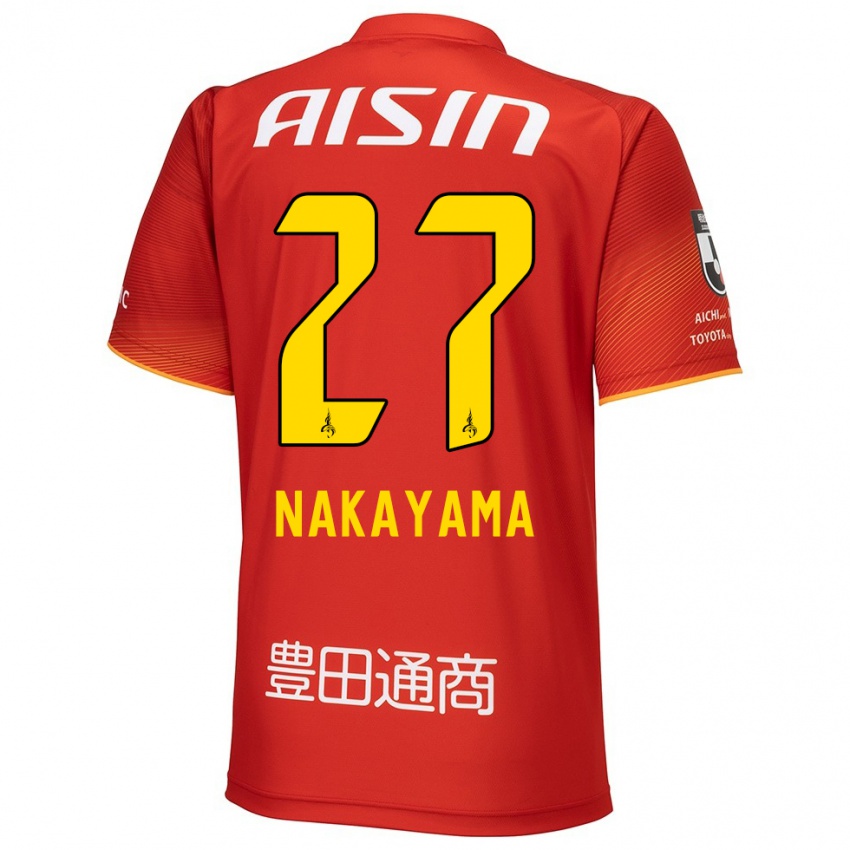 Niño Camiseta Katsuhiro Nakayama #27 Rojo Blanco Amarillo 1ª Equipación 2024/25 La Camisa Perú