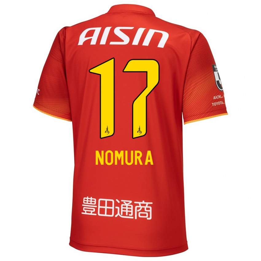 Niño Camiseta Yuto Nomura #17 Rojo Blanco Amarillo 1ª Equipación 2024/25 La Camisa Perú