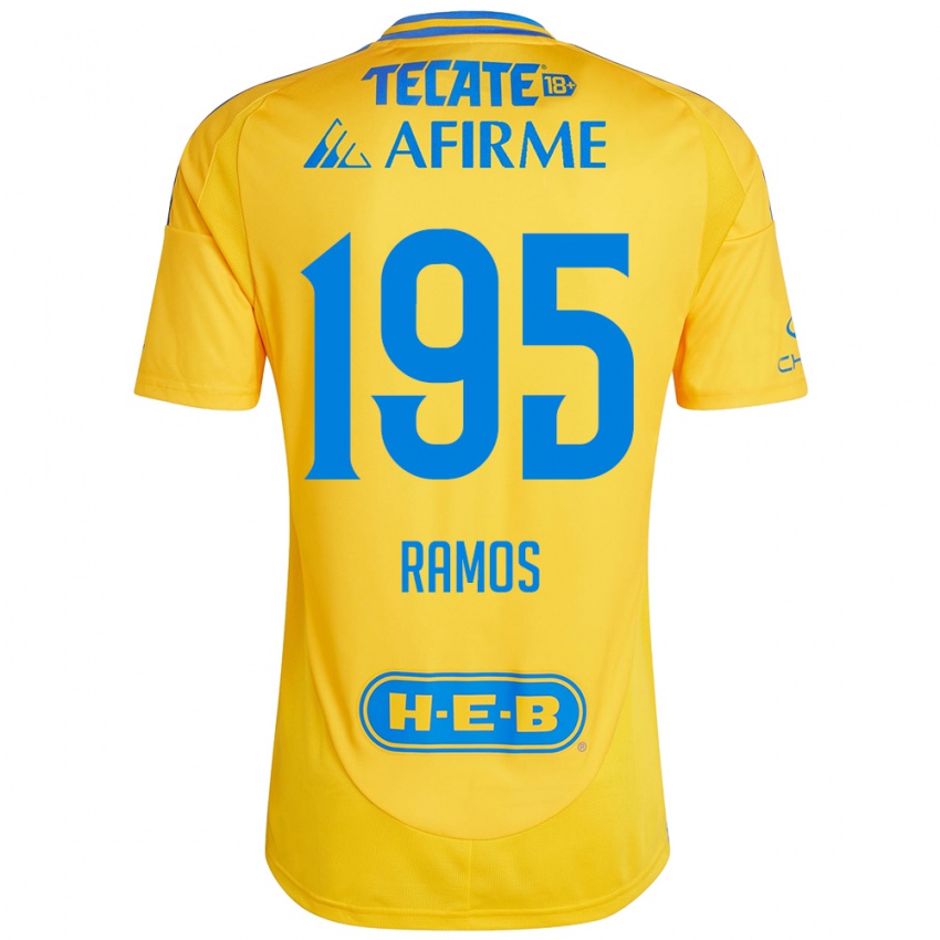 Niño Camiseta Rodrigo Ramos #195 Oro Amarillo 1ª Equipación 2024/25 La Camisa Perú