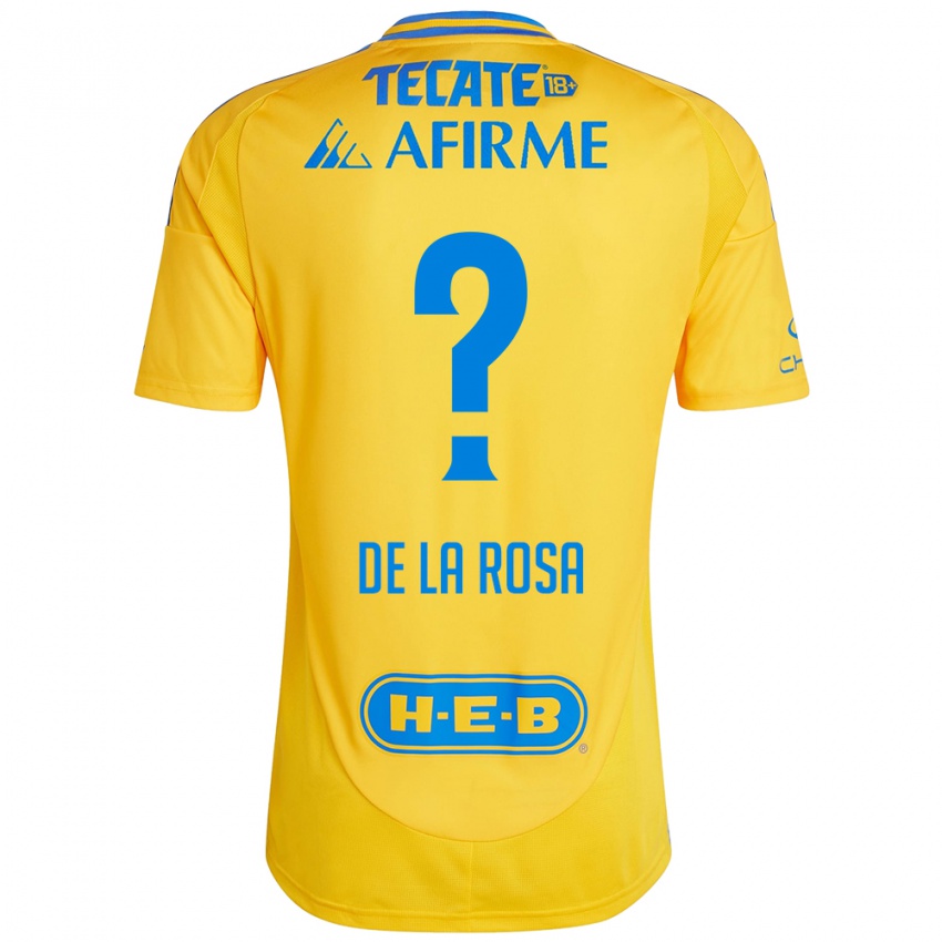 Niño Camiseta Luis De La Rosa #0 Oro Amarillo 1ª Equipación 2024/25 La Camisa Perú