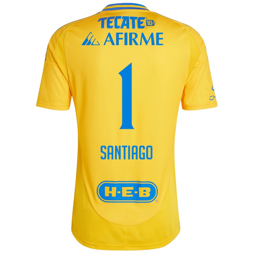 Niño Camiseta Cecilia Santiago #1 Oro Amarillo 1ª Equipación 2024/25 La Camisa Perú