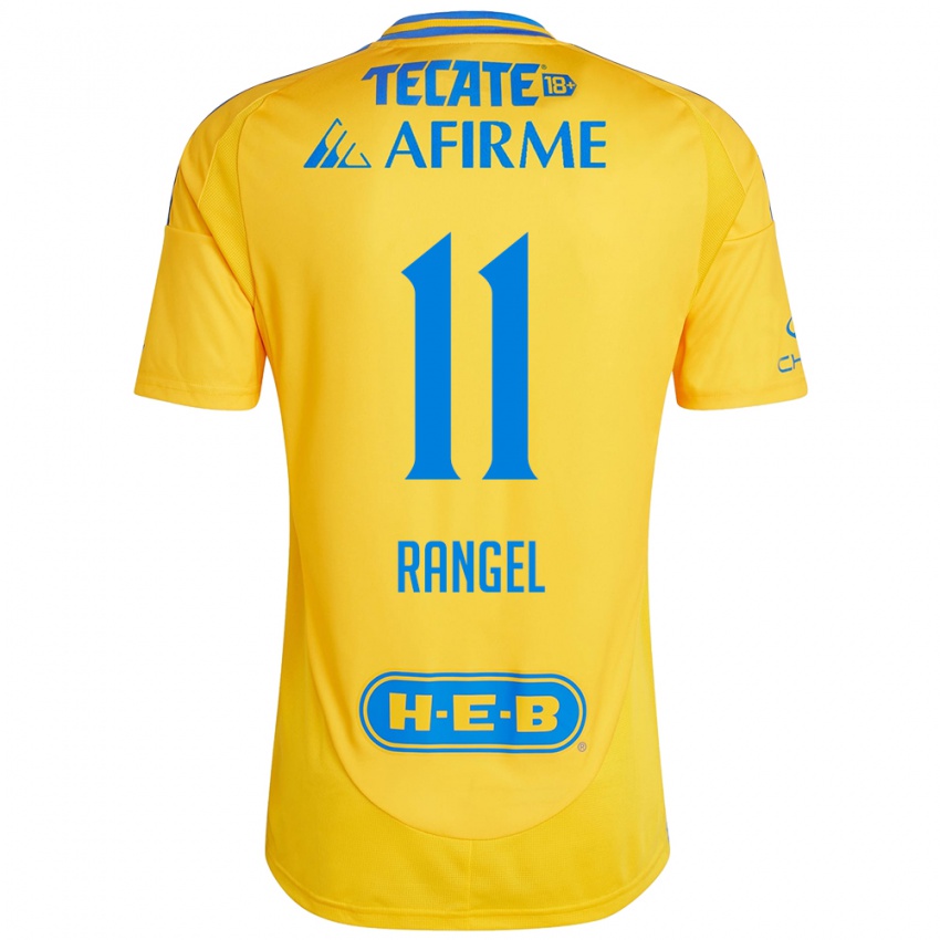 Niño Camiseta Nayeli Rangel #11 Oro Amarillo 1ª Equipación 2024/25 La Camisa Perú