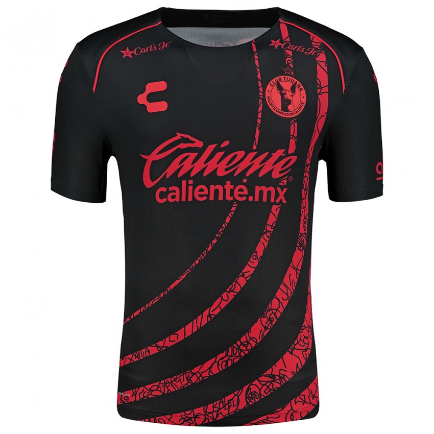 Niño Camiseta Paola Villamizar #7 Negro Rojo 1ª Equipación 2024/25 La Camisa Perú