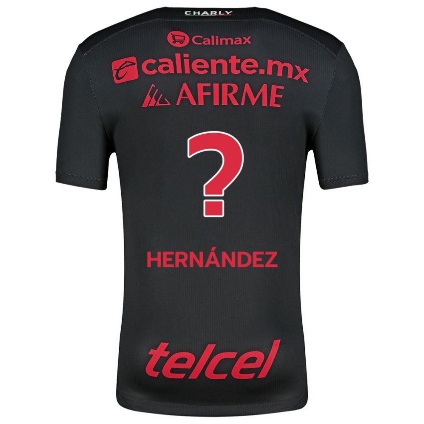 Niño Camiseta Betsiel Hernández #0 Negro Rojo 1ª Equipación 2024/25 La Camisa Perú