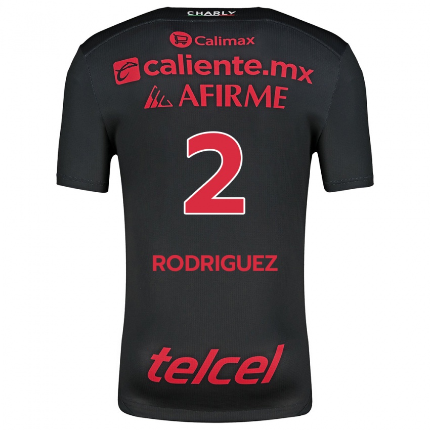 Niño Camiseta Antonio Rodríguez #2 Negro Rojo 1ª Equipación 2024/25 La Camisa Perú