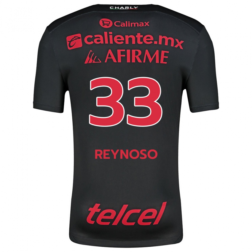 Niño Camiseta Emanuel Reynoso #33 Negro Rojo 1ª Equipación 2024/25 La Camisa Perú