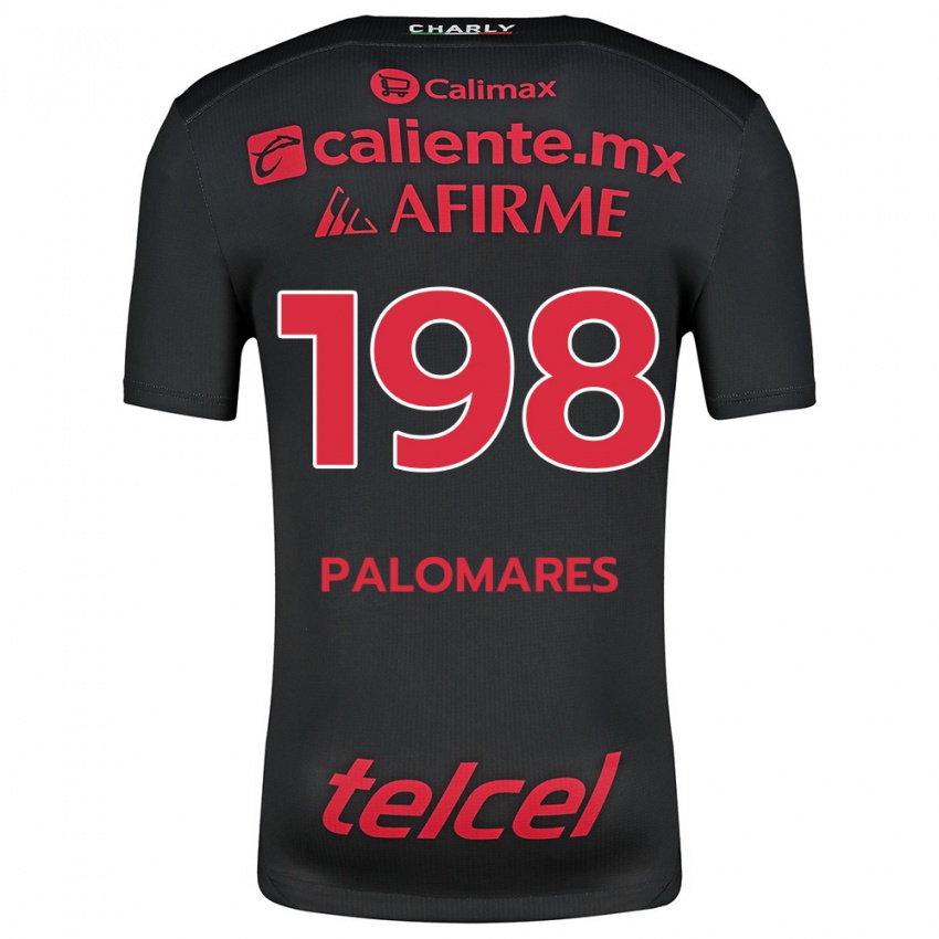 Niño Camiseta Ramón Palomares #198 Negro Rojo 1ª Equipación 2024/25 La Camisa Perú