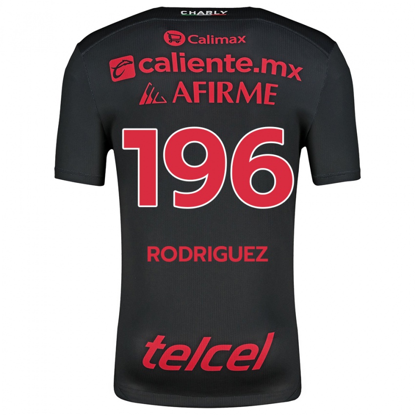 Niño Camiseta Prince Rodríguez #196 Negro Rojo 1ª Equipación 2024/25 La Camisa Perú