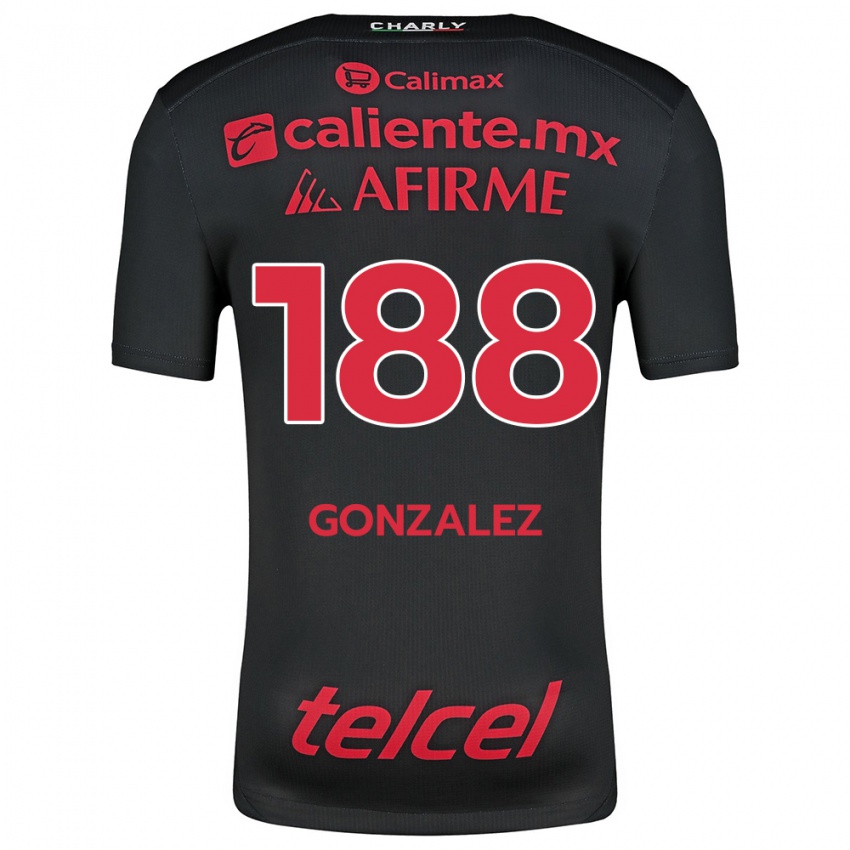 Niño Camiseta Jorge González #188 Negro Rojo 1ª Equipación 2024/25 La Camisa Perú